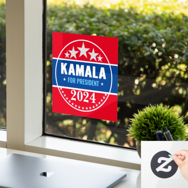 Kamala Harris 2024 for President Window Cling (Office)