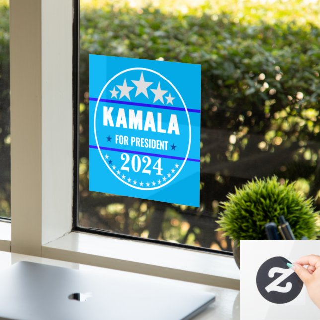 Kamala Harris 2024 for President Window Cling (Office)