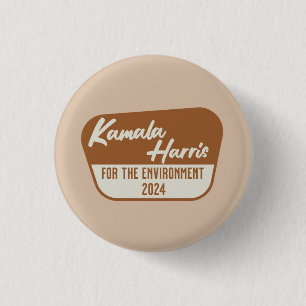 Kamala Harris 2024 for the Environment 3 Cm Round Badge