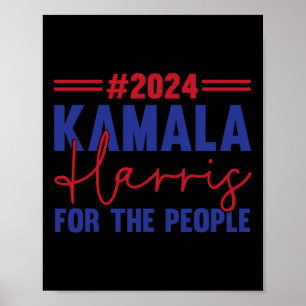 Kamala Harris 2024 For The People Election 2024  Poster