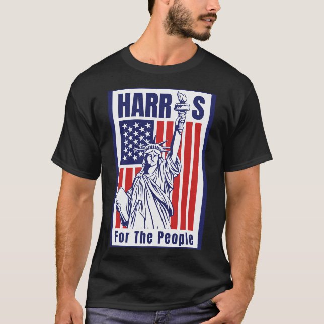 Kamala Harris 2024 - For The People T-Shirt (Front)