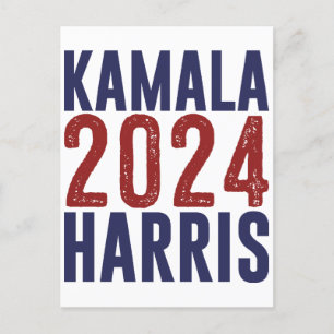 Kamala Harris 2024 From VP To Madam President 47 Holiday Postcard