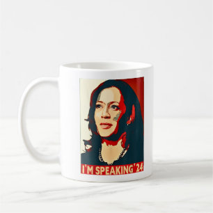 Kamala Harris 2024 Funny I'm Speaking'24 Coffee Mug