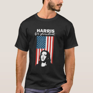 Kamala Harris 2024 Harris for President US Flag Ka T-Shirt