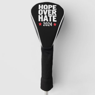 Kamala Harris 2024 Hope Over Hate Presidential  Golf Head Cover