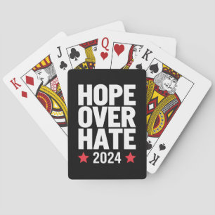Kamala Harris 2024 Hope Over Hate Presidential Playing Cards