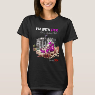 Kamala Harris 2024 I'm With Her Rocking Chucks &am T-Shirt