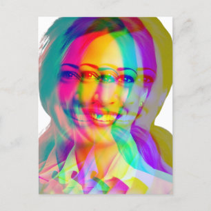 Kamala Harris 2024 Indian Woman Black Girl Magic Holiday Postcard