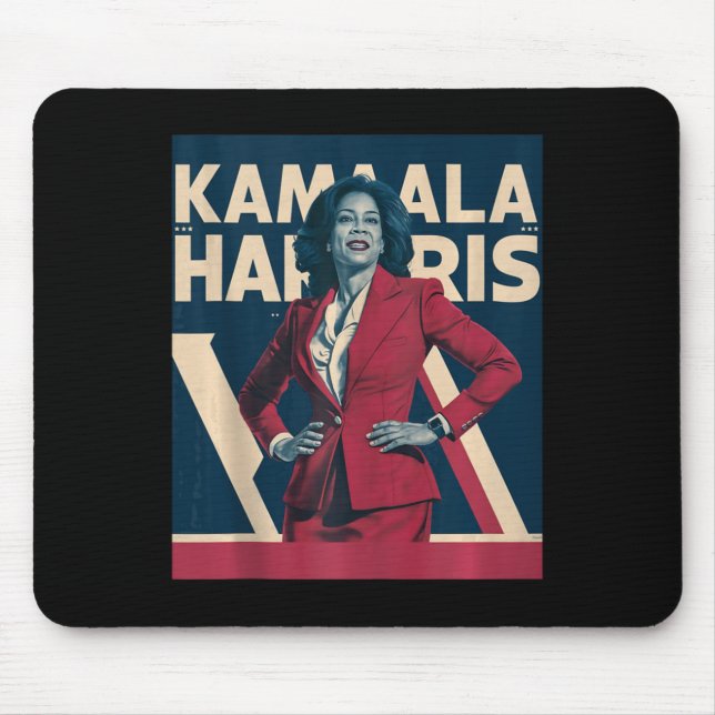 Kamala Harris 2024 - Leading With Strength Design  Mouse Mat (Front)