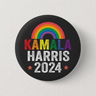Kamala Harris 2024 Lgbtq Election President 6 Cm Round Badge