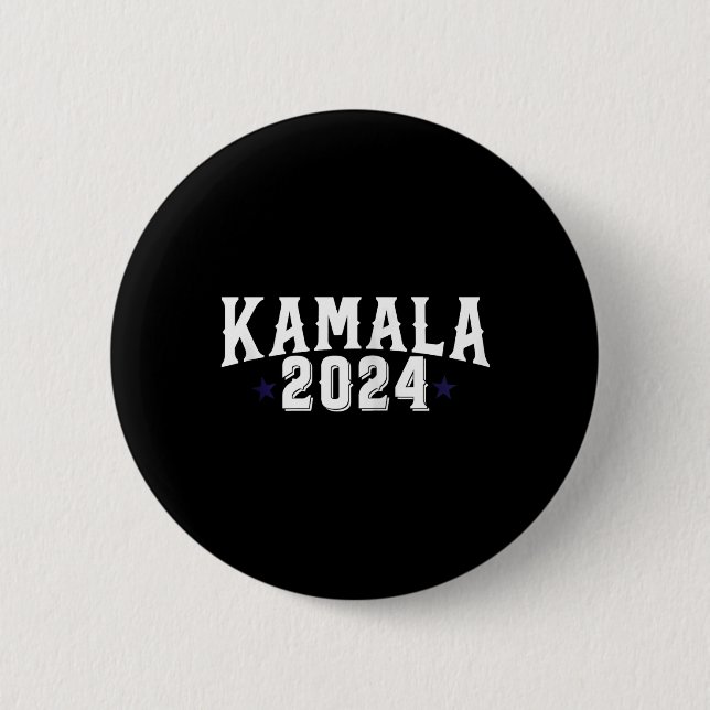 Kamala Harris 2024 Madam President Election Campai 6 Cm Round Badge (Front)