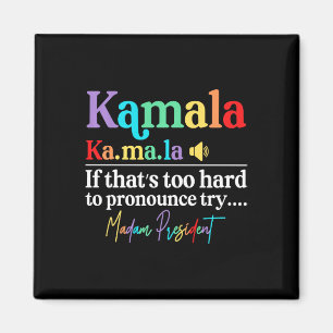 Kamala Harris 2024 Madam President Harris Vote Ele Magnet