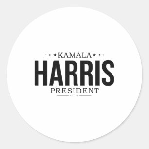 Kamala Harris 2024 Madam President Kamala 47 Usa E Classic Round Sticker