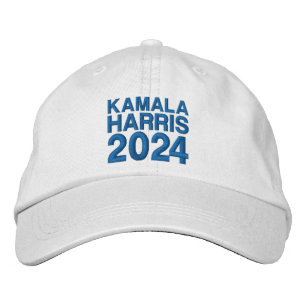 Kamala Harris 2024 modern blue typography custom Embroidered Hat
