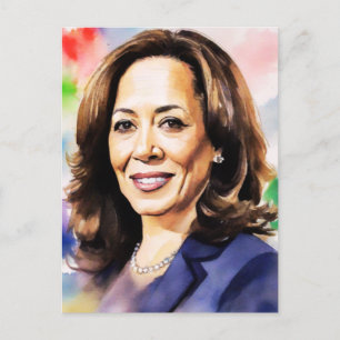 Kamala Harris 2024 my president is a black and fem Postcard