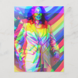 Kamala Harris 2024 my president is a black and fem Postcard