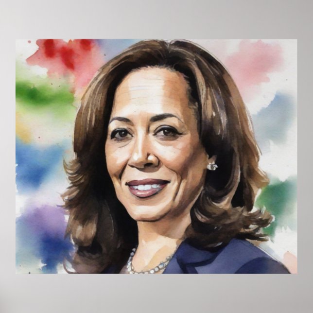 Kamala Harris 2024 my president is a black female Poster (Front)