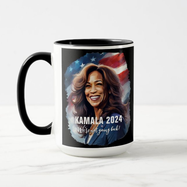 Kamala Harris 2024 Not Going Back Graphic Art  Cof Mug (Left)