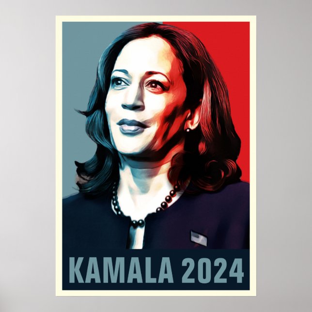 Kamala Harris 2024 Pop Art Poster (Front)