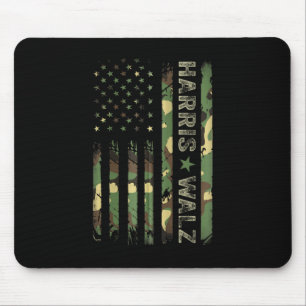 Kamala Harris 2024 President Harris Waltz Usa Camo Mouse Mat