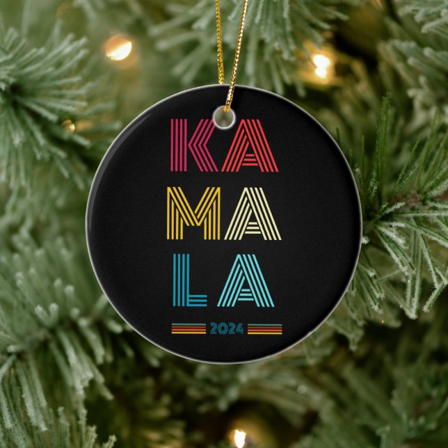 Kamala Harris 2024 Presidential Election Ceramic Tree Decoration (Tree)