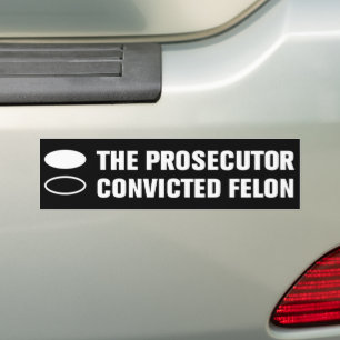 Kamala Harris 2024 Prosecutor vs Convicted Felon Bumper Sticker
