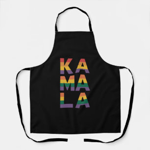 Kamala Harris 2024 Rainbow Flag Gay Pride LGBT  Apron