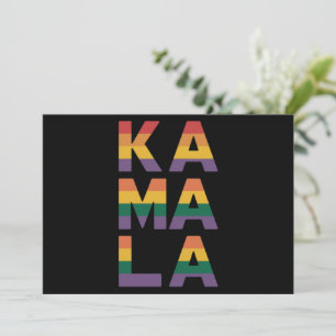 Kamala Harris 2024 Rainbow Flag Gay Pride LGBT  Invitation