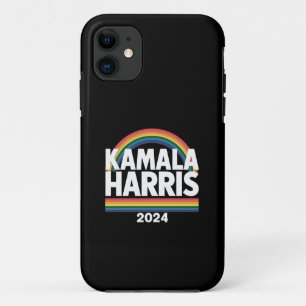 Kamala Harris 2024 Rainbow Gay Pride LGBT Election iPhone 11 Case