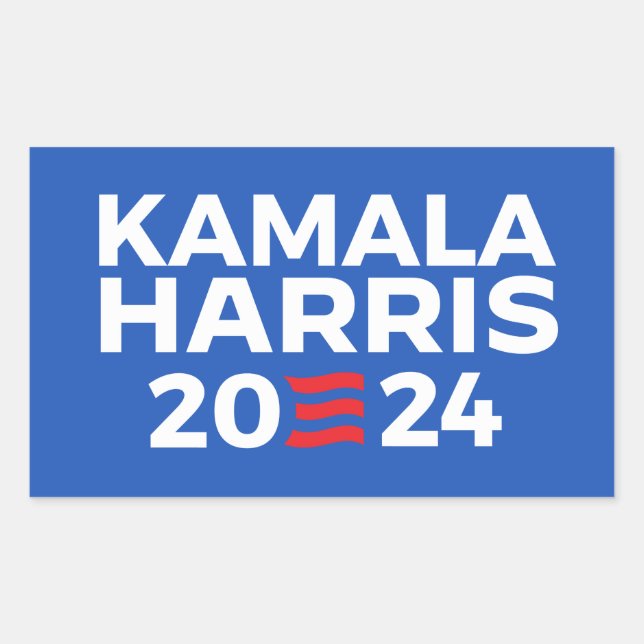 Kamala Harris 2024 Rectangular Sticker (Front)