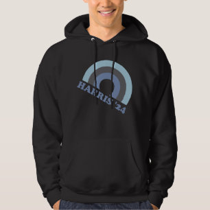 Kamala Harris 2024 Retro Rainbow  Hoodie