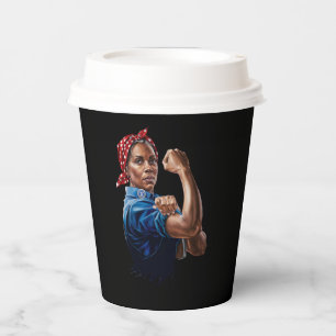 Kamala Harris 2024 Rosie The Riveter Childless Cat Paper Cups