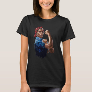 Kamala Harris 2024 Rosie The Riveter Childless Cat T-Shirt