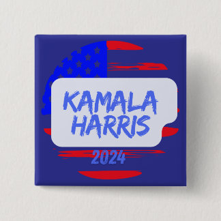 Kamala Harris 2024. Square 15 Cm Square Badge