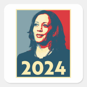 Kamala Harris 2024 Square Sticker