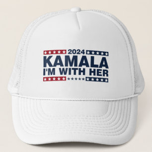 Kamala Harris 2024 Support Im with her Kamala 2024 Trucker Hat