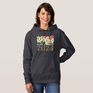 Kamala Harris 2024 Tropical Plumeria Campaign Art Hoodie
