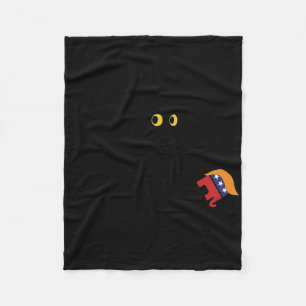 Kamala Harris 2024 Victory Black Cat Vs Elephant T Fleece Blanket