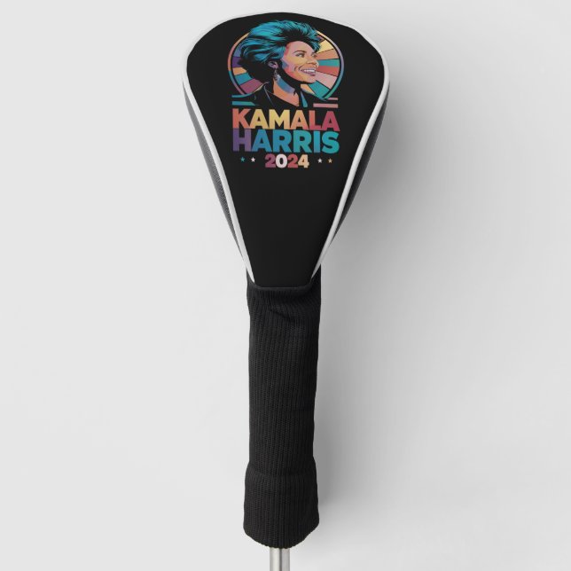 Kamala Harris 2024 Vote President Kamala Election  Golf Head Cover (Front)