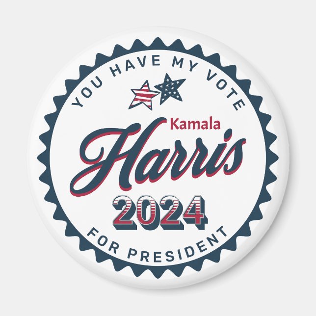 Kamala Harris 2024 | You Have my Vote Large Magnet (Front)