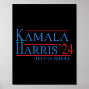 Kamala Harris 24 For The People Election 2024  Poster
