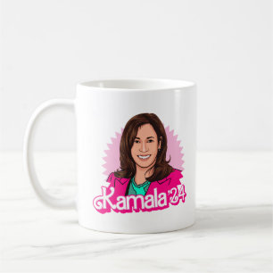 Kamala Harris '24 in Pink Coffee Mug