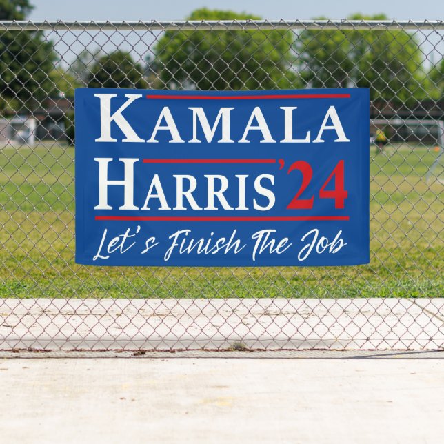 Kamala Harris '24 - Let's Finish The Job Banner (Insitu)