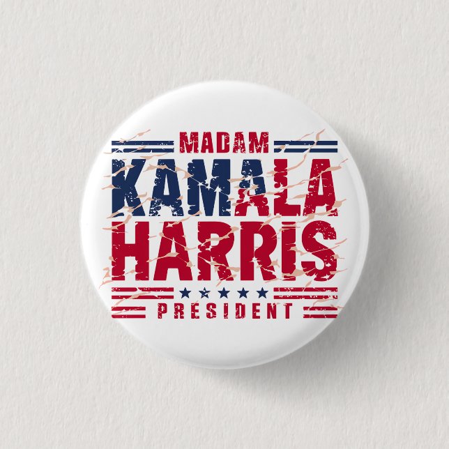 Kamala Harris 3 Cm Round Badge (Front)