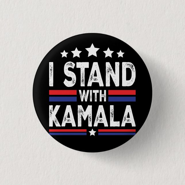 Kamala Harris 3 Cm Round Badge (Front)