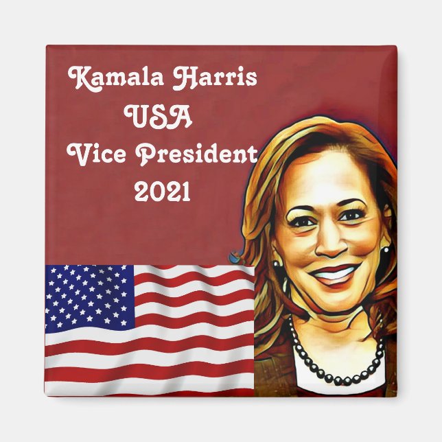 Kamala Harris  46th Vice-Presidents Magnet (Front)