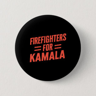 Kamala Harris 47 Th 2024 Firefighters For Kamala  6 Cm Round Badge