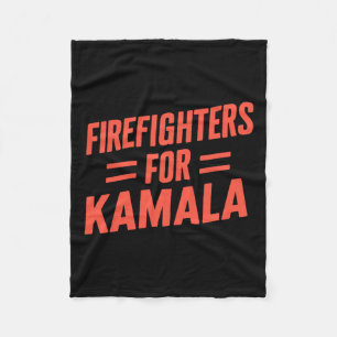 Kamala Harris 47 Th 2024 Firefighters For Kamala Fleece Blanket