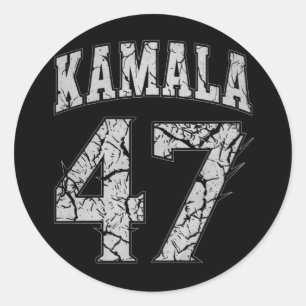 Kamala Harris 47 th President USA America 2024 Classic Round Sticker