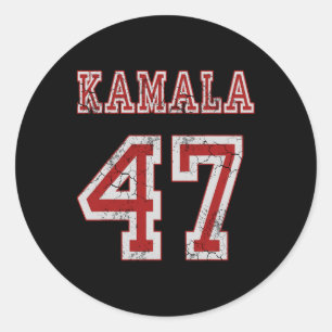 Kamala Harris 47 Th President Usa America 2024 Ele Classic Round Sticker